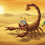 A scorpion! gasped a young jackrabbit.