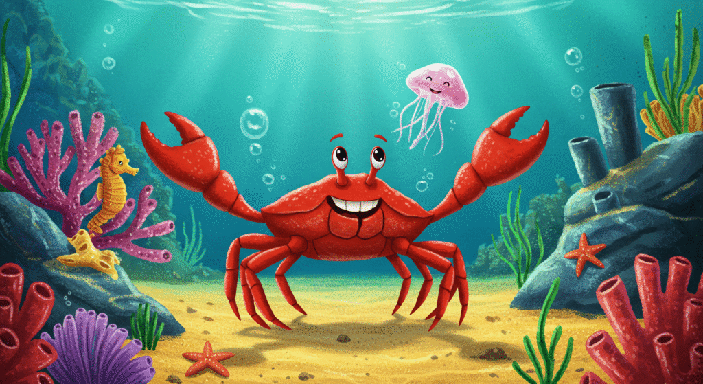 Crabby the Cheerful Crab